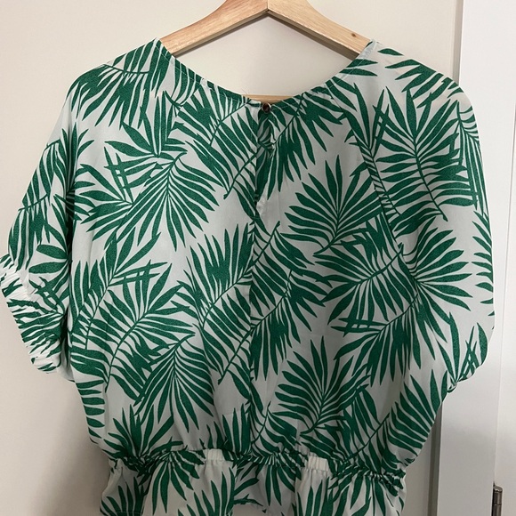 Retro Style Green & White Palm Print Set, Size M from Unique Vintage - Picture 7 of 7